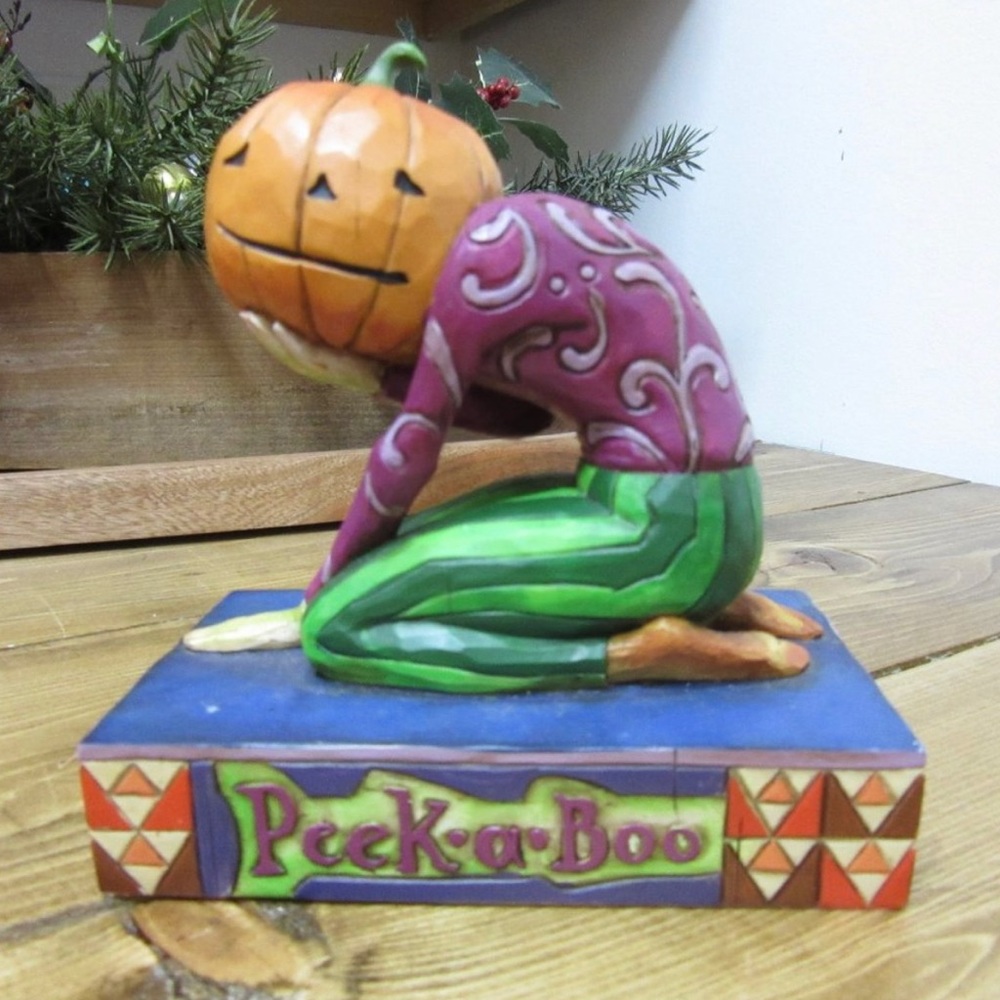 Jim Shore Peek a Boo Pumpkin $35